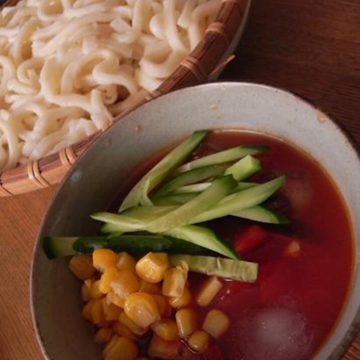 さっぱり冷たい 簡単トマトつけうどん レシピ 作り方 By わんたる 楽天レシピ